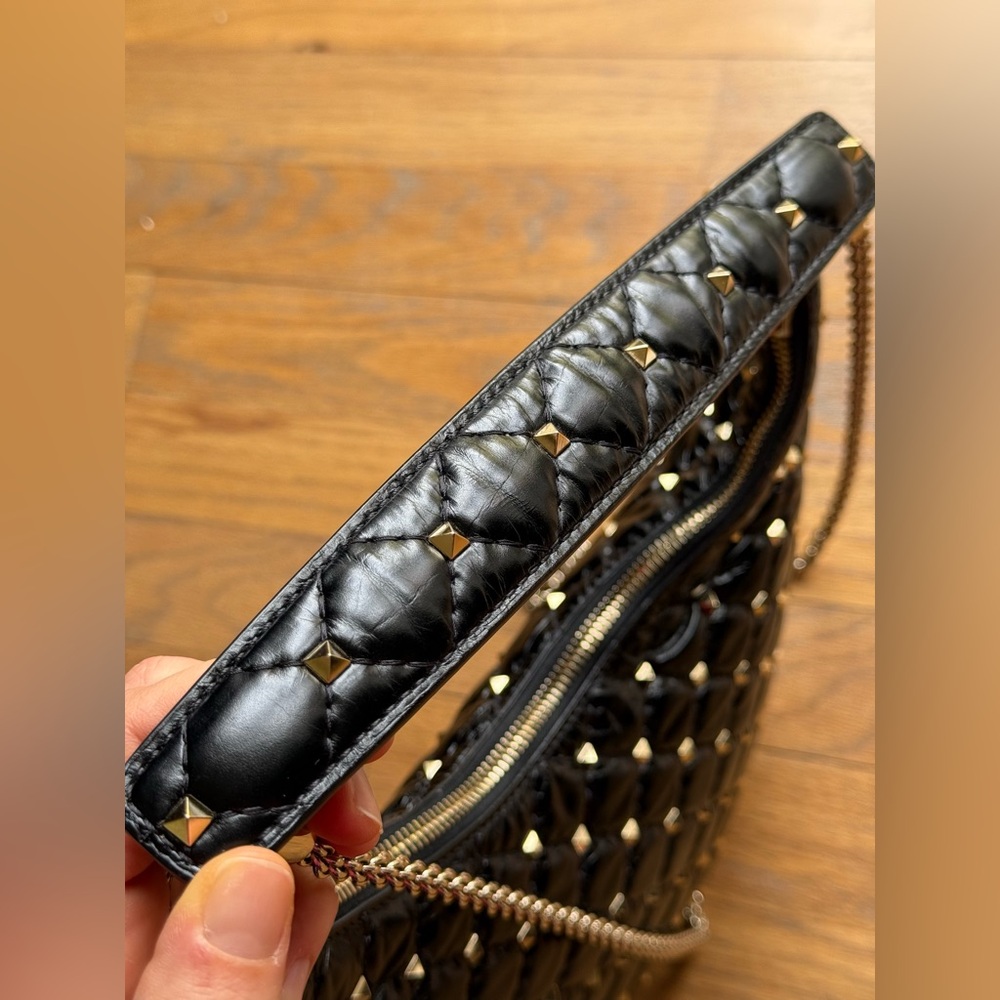 Valentino rockstud spike leather hobo. Small. - Picture 4 of 15